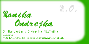monika ondrejka business card